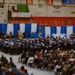 The Soldotna High School graduating class of 2026 and their friends and family gather at the Soldotna Regional Sports Center during a commencement ceremony on Monday, May 18<ins>, 2026, in Soldotna, Alaska</ins>. Photo courtesy Destiny Booth
