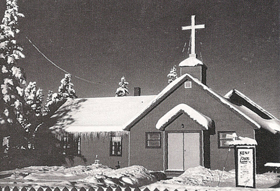 Kenai Peninsula Historical Association photo
The Kenai Bible Chapel, circa 1950s.