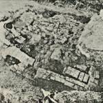 Photo from the January 1983 issue of Heritage, the monthly newsletter of the Alaska Office of History and Archaeology
Before a brickworks was built and put into operation at Kenai in 1841, Russian colonizers constructed a kiln in Kodiak, but the poor quality of brickmaking materials in the Kodiak prompted a shutdown. Seen here in about 1980, an archaeology dig crew member works to excavate the old Kodiak kiln.
