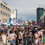 Alaskans and visitors enjoy the annual Midnight Sun Festival in downtown Fairbanks on June 24, 2023. (Photo by David Brossard )